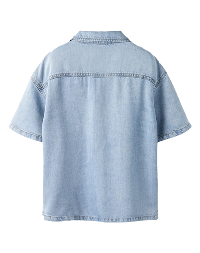 Name It - NKMJoy Kortærmet Denim Skjorte - Light Blue Denim